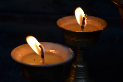 Butter Lamps Offering